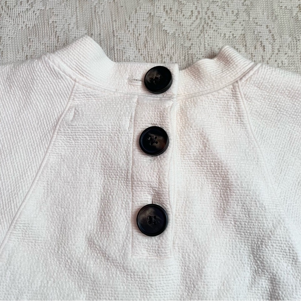 Madewell button back mock neck top - Picture 9 of 11